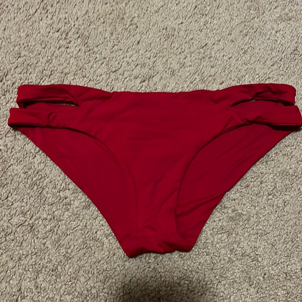 L space red cut out bottoms